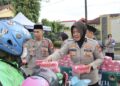 Polres Maros Bagikan Ratusan Takjil, Pererat Silaturahmi di Bulan Ramadan