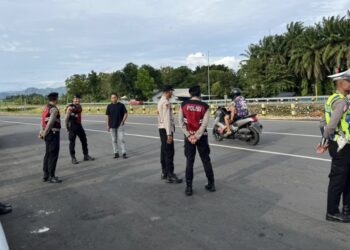 Pamapta Polres Maros Patroli Antisipasi Balap Liar Jelang Berbuka di Jalbar