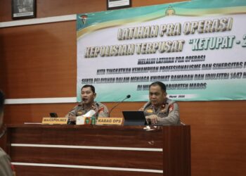 Jelang Operasi Ketupat 2026, Polres Maros Gelar Latihan Pra Operasi