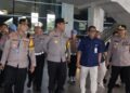 Kapolres Maros Dampingi Kapolda Cek Kesiapan Pengamanan Bandara