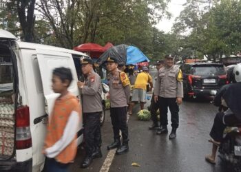 Polres Maros Perketat Pengamanan Pasar Tramo Jelang Idul Fitri
