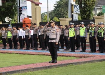 Polres Maros Gelar Apel Siaga, Antisipasi Gangguan Kamtibmas Jelang May Day